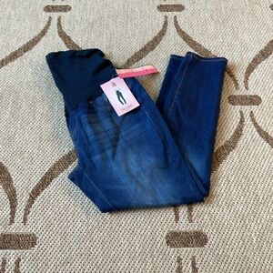 Haute Mama Maternity Dark Blue Denim skinny pants